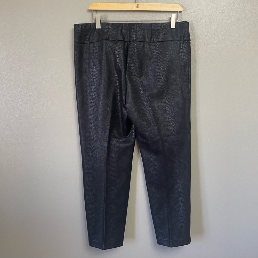 Soft Surroundings Xlp Black Snake Python Skin Fau… - image 2